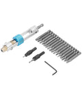 20 Piece Multi Use Fastener Tool Kit Set With Anti Rust Metal Bits In Portable Plastic Case for DIY and auto maintenance