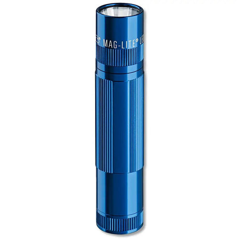 LED 3-Cell AAA Flashlight Blue With Dope Adjustable Brightness And Memory, Strobe Mode With Adjustable Rate, Nite Lite And Signal Modes