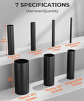 400 Pcs Heat Shrink Tubing Kit With 3 To 1 Shrink Ratio Adhesive Lined Marine Grade Black Tubing 7 size display