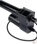 24V Linear Actuator 341008 Direct Swap For Serco Dock Levelers, black electric motor with connector, 4 inch stroke.