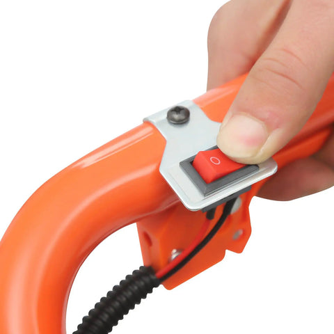 Close-up of anti-vibration handle switch on Gas Powered Post Hole Digger With 2.3HP Engine Earth Auger Kit