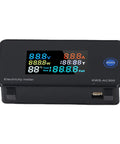 Open Transformer AC Multimeter Digital Energy Meter KWSAC300-100A with color LCD, showing voltage and current readings