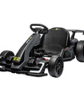 24V Electric Go Kart For Kids With 300W Motor, Drift And Sport Modes, Big Battery, EVA Tires, Adjustable Length in Grey