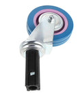 4 Inch Silent Swivel Trolley Wheels Built To Haul Heavy Duty Furniture Casters Wear Resistant Stainless Steel And Plastic side view