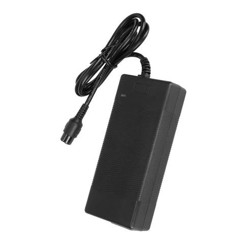 42V 2A Universal Battery Charger Adapter For 36V Lithium Battery Packs With 3 Prong Inline Connector Built In Overvoltage Overload Overheat Protection And Charge Indicator Red To Green For Electric Scooters