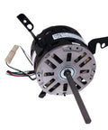 Badass Direct Drive Furnace Motor One Fourth Hp With Damn Solid Four Speed Settings And Smooth Reversible Shaft For Tough Everyday Heating System Repairs And Upgrades, showing rear view with shaft and wiring.