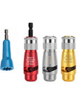 Built Tough Electric Wire Stripper Drill Attachment With Sharp Tungsten Blade, No Sweat Cable Crimper set of four tool heads.