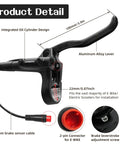 High Performance Hydraulic Disc Brake Set For E Bikes With Dual Piston Action Pre Bled Mineral Oil Lever Details