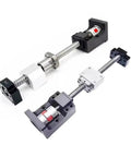 Heavy Duty SFU2510 Left Hand Ball Screw Kit 1000mm With C5 BF20 End Supports For CNC Engraver Setup showcasing carbon steel construction.