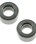 Two-piece front wheel bearing set for driver and passenger sides compatible with 2002 2007 Mitsubishi Lancer 2000 2002 Mirage 2002 2006 Nissan Sentra and 2002 2006 Suzuki XL7 with do it yourself installation video guides