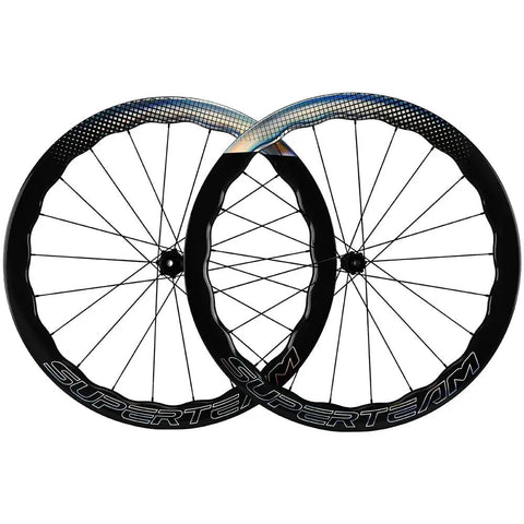 Carbon Disc Wheel 50CU 28 CC Tubeless 700C Cycling Wheel Black Fit for Shimano Thru Axle 12x100 12x142mm Lightweight and Strong