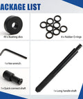 Package contents of 52 In 1 Custom Bushing Driver Kit For Transmission Bushing Removal And Seal Installation, Wheel Hub Bearing Race Tool Set, Universal Auto Repair Kit For Cars And Trucks, Pro Grade Heavy Duty Maintenance, All In One, Blue