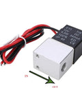 12 Volt DC One Eighth Inch Two-Way Pneumatic Solenoid Valve With Aluminum Body Normally Closed Fast Response