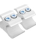 Lightweight Aluminum Wheelchair Pipe Clamps - 2 Pack Heavy Duty Adjustable Tube Brackets For Bicycles And Sports Gear, close-up view