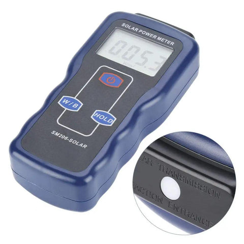 High Precision Solar Radiation Meter With Large LCD Display For Field Or Lab Use, Easy Sunlight Power Tester