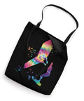 Tie Dye Wing Foil Tote Bag For Wingsurfing And Wingboarding Enthusiasts, 16x16 Carry Bag With Cool Man Design, colorful wing print