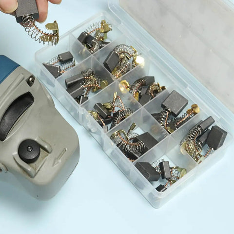 Universal 48Pcs Carbon Motor Brush Set In 10 Sizes Pro Grade Replacement Graphite Brushes For Carbon Brush Motors Fits Circular Saws