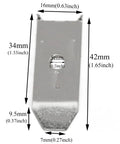 Premium Heavy Duty 12 Pack Table Leaf Levelers With Matching Screws For Extension Tables, metal latch dimensions 42x16mm.