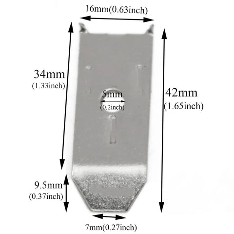 Premium Heavy Duty 12 Pack Table Leaf Levelers With Matching Screws For Extension Tables, metal latch dimensions 42x16mm.