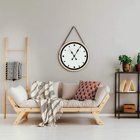 Heavy Duty Wall Clock Movement Repair Kit With Hands And Replacement Parts For DIY Clock Fixes Clock Mechanism Set in living room setup