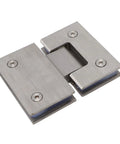 Stainless Steel Frameless Glass Shower Door Hinge 180 Degree Heavy Duty For 5/16 To 1/2 Inch Glass, Auto Close Function, No Fuss Install