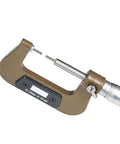 Pro Grade Thin Rod Micrometer Zero To 25 Millimeters with alloy steel for precise narrow groove measurements.