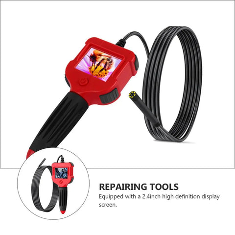 5.5mm Waterproof Borescope Camera Handheld Inspection Tool with 1m Cable and HD Screen