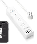 Smart Plug Power Strip With Fast Charging Voice Activated Outlet For Smart Home Automation Comprehensive Protection