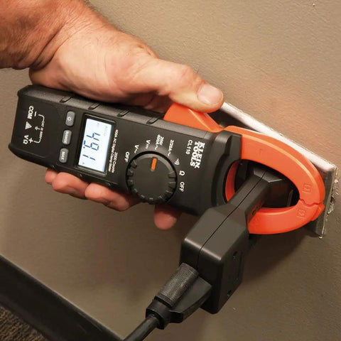 Line Splitter For Clamp Meters Measure Up To 15A Current Without Splitting The Load, 10X Measurement Mode in use by hand