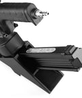 Close-up of Two In One Pneumatic Flooring Nailer And Stapler For Hardwood And Engineered Floors with labeling detail.