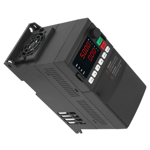 Beefy 3 Phase VFD Motor Controller With 380V Input And Output 2.2KW Pro Grade Industrial Inverter For Heavy Duty Machinery, black ABS shell
