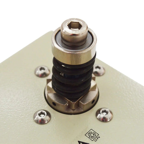 Smart Torque Tester For Bottle Lid Torsion Meter With Digital Peak Measurement From 0.5 To 45.0 Lbf In, AC 110 To 240V, close-up metal spring mount
