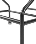 Heavy Duty Office Chair Dolly That Rolls Smooth Rolling Transport Cart For Moving And Repositioning Desk Chairs, Fits Model B1400, 19 Inch Height, No More Lifting Heavy Chairs, Keeps Your Workspace Organized. Black steel frame close-up