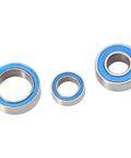 Twenty Piece Rubber Sealed Ball Bearing Kit For One Tenth Scale RC Cars TT01 TT01E TT01D TT02B Upgrades And Gear Smooth Rotations Durable Bearings For Faster Steering And Long Lasting Performance On Track Or Off Road, blue sealed bearings