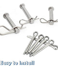 Cotter Pin Assortment Kit With 230 Pieces In 13 Sizes 304 Stainless Steel R Shaped Cotter Pins And Hairpin Split Pin Fasteners Clips For Your Toolbox Or DIY Projects OLA016, showing pins and fasteners on a white background.