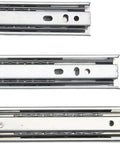 Two Pack Full Extension Drawer Slides For Quiet Smooth Glides No Squeak Runners With Easy Install Corrosion Resistant Finish