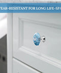 Lotus Flower Cabinet Knobs 1.1 Inch Stainless Steel Drawer Handles on kitchen cabinet