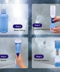 Steps to use Tornado Maker Weather Toy Set With Ultra Light Aluminum Tube Watertight Tornado Kit For Kids. Includes two bottles.