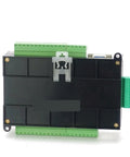 48 Channel IO Relay PLC Controller Module With 24V DC Power Built For Beefy Real World Industrial Job Sites High Speed Processor Rugged 2A Per Channel Relay Outputs For Smooth Automation And Flexible Control Applications, front view with DIN rail clip
