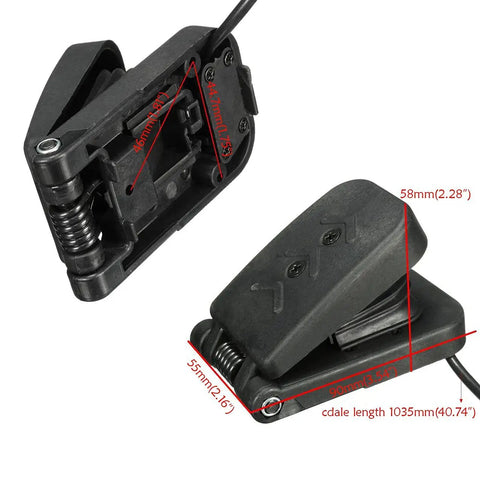 Kickstart Your Custom Build With This Hella Smooth 36 Volt 500 Watt Brushed Motor Speed Controller Set featuring a responsive foot pedal for go karts.