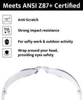 Smoke Safety Glasses With Polycarbonate Lenses, 12 Pairs Per Box, Tough Impact Resistant Eyewear, ANSI Z87 Plus Certified shown