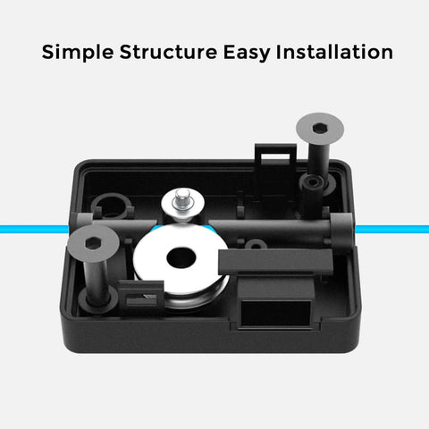 Ender 3 V3 SE And KE Filament Runout Sensor Kit With LED Light showing internal components and simple structure for easy installation.