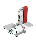 High Power Mini Belt Sander With Adjustable 4500 To 9000 Rpm Speed For Wood Polishing And Metal Sharpening Compact Electric Grinder Tool.