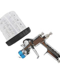 Heavy Duty Air Spray Gun With Slick Quick Connect Wash Free Tanks 600CC Mixing Reservoir And 400CC Paint Cup with 1.4MM nozzle