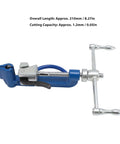 Heavy Duty Self Locking Steel Strap Bander Kit With Ergonomic Rubber Handle And Adjustable Knob For Boat Industry And Secure Zip Tie Bundling Tasks, 210mm