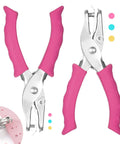 Sweet Two Size Hole Punch Set With Soft Grip Handle One Quarter Inch And One Eighth Inch Punches Eight Sheet Capacity Includes Scrap Container