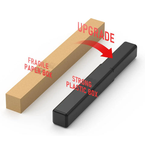 Comparison of fragile paper box and strong plastic box for ER308L Stainless Steel TIG Welding Rod 1 8th By 16 Inch 5 LB Pro Grade.