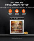 Powerful 1000W Commercial Freeze Dryer Dehydrator with 10 Tier Racks, digital control, stainless steel, front view