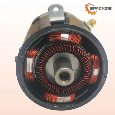 Front view of the 48V 3.7KW Golf Cart Starter Motor Fits Club Car Carryall IQ And I2 Excel XP-2067-S ZQS48-3.7-T-GN