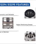 Detailed view of Rear Wheel Bearing Hub Assembly Pair For Toyota Tacoma 2005 Through 2020 features: economic, reliable, easy maintenance.
